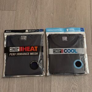 Two 32 Degrees Men's HEAT and COOL Performance Shirts